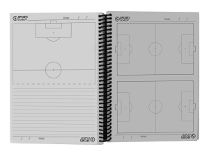 Carnet coach à spirales football A5 – Image 1