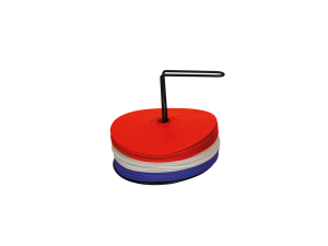Disques de repérage bleu-blanc-rouge