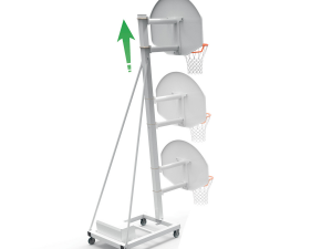 Tête fixe pour but de basket hauteur 2.60m déport 0.60 (L'unité) – Image 1
