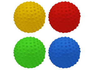 Lot de 4 balles sensorielles 16cm – Image 1