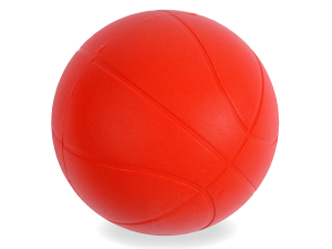 Ballon de basket mousse haute densité rouge