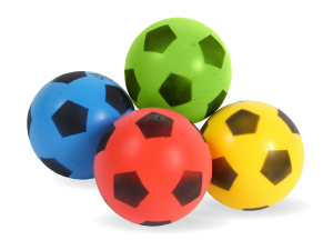 Lot de 4 ballons coloris assortis 120mm
