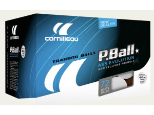 CORNILLEAU Balles P-BALL ABS EVOLUTION 1* x72 blanche – Image 1