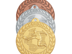 Médaille frappée 50mm Football – Image 1