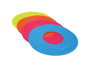 Lot de 20 anneaux de repérage extra souples jaune-rose-bleu-orange – Image 1