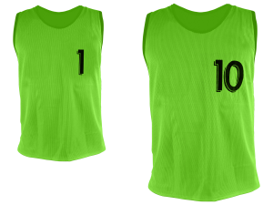 Lot de 10 chasubles numérotées de 1 à 10 – Image 2