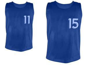 Lot de 5 chasubles numérotées de 11 à 15 – Image 3
