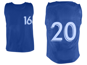 Lot de 5 chasubles numérotées de 16 à 20 – Image 2