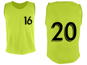 Lot de 5 chasubles numérotées de 16 à 20 – Image 3