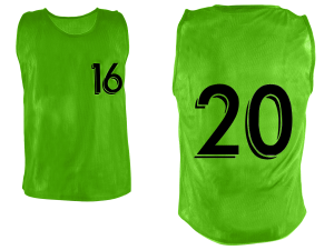 Lot de 5 chasubles numérotées de 16 à 20 – Image 4