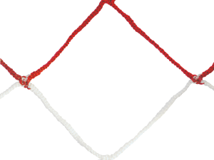 Filet bicolore handball PP tressé 4mm simple maille 100 (la paire) – Image 4