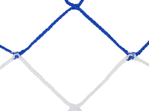Filet bicolore handball PP tressé 4mm simple maille 100 (la paire) – Image 2