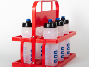 Porte-bouteilles PVC petit modèle + 6 bouteilles 800ml – Image 1