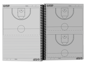 Carnet coach à spirales Basket-ball A5