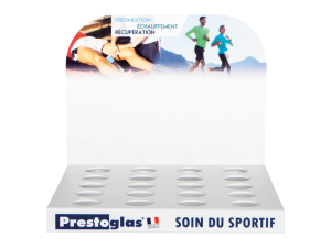 Présentoir pour crèmes et gels de massages